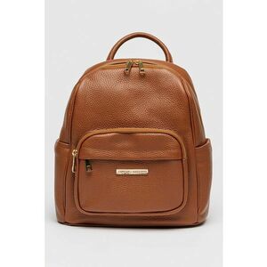 Rucsac cu fermoar si bretele ajustabile - Maro scortisoara imagine