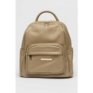 Rucsac cu fermoar si bretele ajustabile - Maro taupe imagine