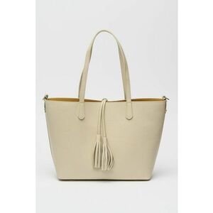 Geanta tote de piele - Bej deschis imagine