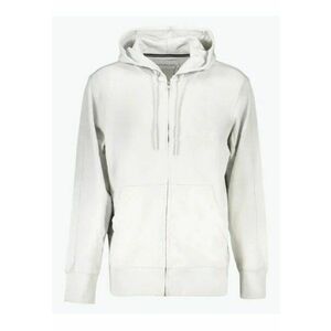 Hanorac barbati Institutional J30J325148 din bumbac cu gluga si inchidere cu fermoar - Gri - Gri imagine