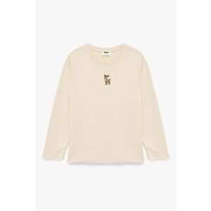 Bluza cu detaliu brodat - Piersica imagine