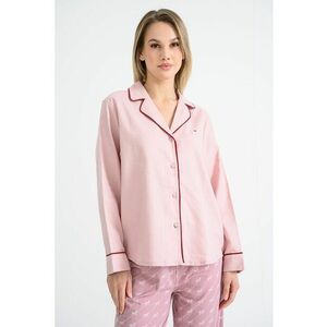 Bluza de pijama cu revere decupate - Roz imagine