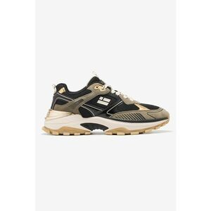 Pantofi sport din material sintetic cu garnituri textile 347 Frame - Auriu/Negru/Kaki imagine