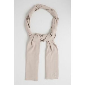 Fular tricotat fin cu model uni - Maro taupe deschis imagine