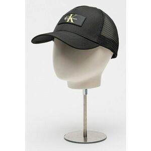 Sapca trucker cu aplicatie logo - Negru/Verde lime imagine