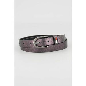 Curea ingusta de piele - Negru imagine