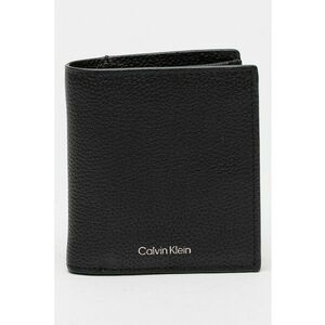 portofel de piele cu logo - Negru imagine