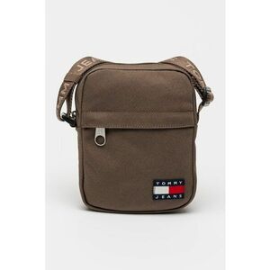 Geanta crossbody cu logo Essential - Maro imagine