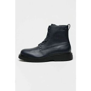 Ghete de piele Combat - Negru/Bleumarin imagine