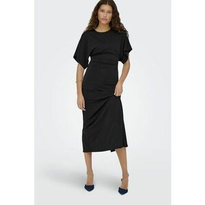 Rochie midi uni - Negru imagine