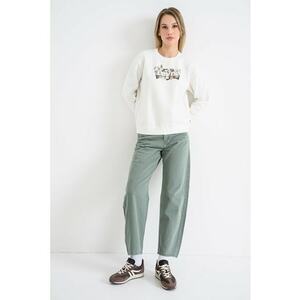 Bluza de trening cu imprimeu logo - Alb imagine