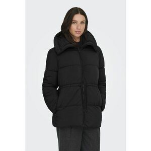 Geaca parka cu guler inalt - Negru imagine