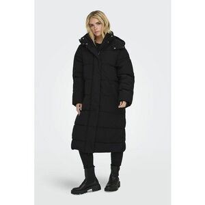 Geaca lunga cu gluga - Negru imagine