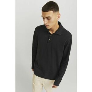 Bluza polo regular fit din bumbac pique - Negru imagine
