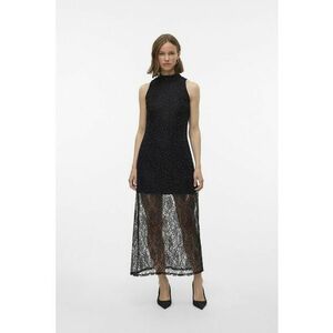 Rochie midi cu strat exterior - Negru imagine