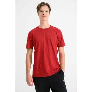 Tricou slim fit din bumbac Tegood - Rosu imagine