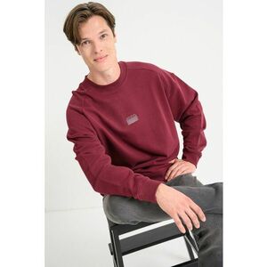 Bluza de trening din bumbac cu imprimeu pe partea din spate Delast - Rosu imagine