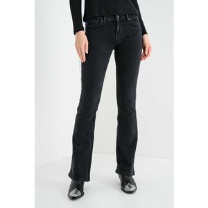 Blugi bootcut cu talie joasa Getti - Negru imagine