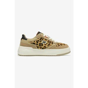 Pantofi sport cu model animal print - Maro inchis/Maro/Bej imagine