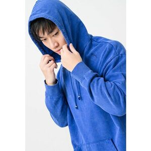 Hanorac relaxed-fit cu imprimeu Sonic - Albastru melange imagine