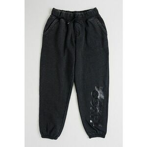 Pantaloni de trening cu imprimeu logo - Negru imagine