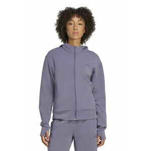 Bluza cu fermoar si buzunare laterale pentru antrenament - Mov inchis imagine
