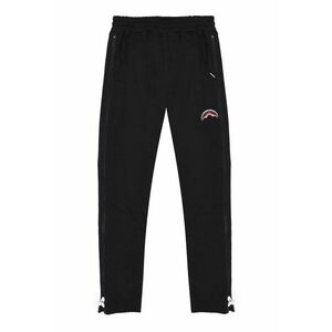 Pantaloni de trening slim fit cu element cu fermoar - Alb/Negru imagine