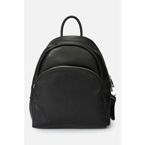 Rucsac de piele cu aspct granulat - Negru imagine