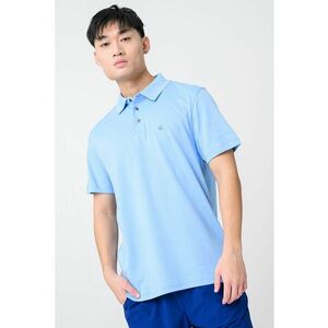 Tricou polo din bumbac - Albastru lavanda imagine