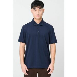 Tricou polo cu model uni - Albastru ultramarin imagine