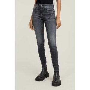 Blugi skinny cu aspect decolorat 3301 - Gri inchis imagine