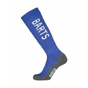 Sosete mid-calf unisex din amestec de lana cu logo pentru ski - Gri melange/Albastru imagine