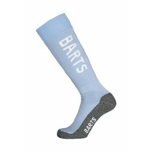 Sosete mid-calf unisex din amestec de lana cu logo pentru ski - Alb/Gri melange/Albastru glaciar imagine