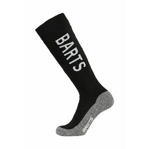 Sosete mid-calf unisex din amestec de lana cu logo pentru ski - Alb/Negru/Gri melange imagine