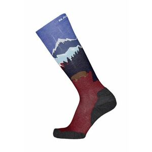 Sosete din amestec de lana - pentru schi - Multicolor imagine
