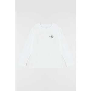 Bluza din bumbac cu detaliu logo - Alb imagine