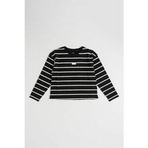 Bluza cu model in dungi - Negru/Bej imagine