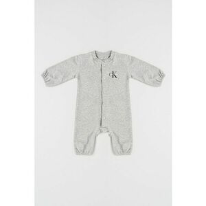 Salopeta din amestec de bumbac organic - Gri melange imagine