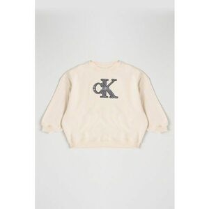 Bluza de trening cu broderie logo - Bej deschis imagine
