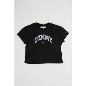 Tricou cu imprimeu logo - Negru/Maro imagine