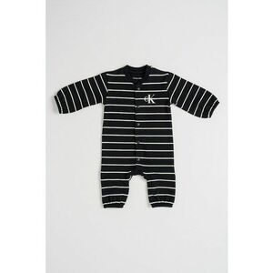 Salopeta din amestec de bumbac organic - Alb/Negru imagine