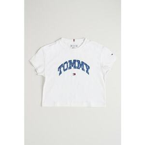 Tricou cu imprimeu logo - Alb/Bleumarin imagine