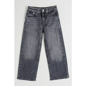 Blugi relaxed fit cu aspect decolorat - Gri inchis imagine
