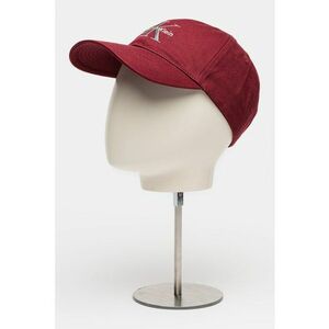 Sapca baseball ajustabila cu broderie logo - Visiniu/Argintiu imagine