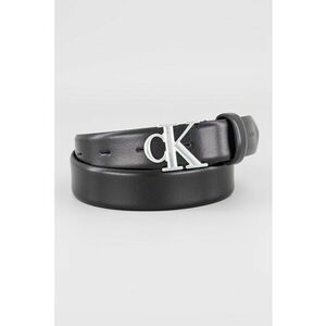 Curea de piele cu catarama logo - Negru imagine