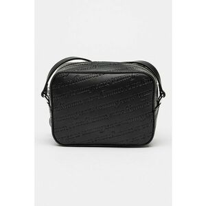 Geanta crossbody cu logo stantat - Negru imagine
