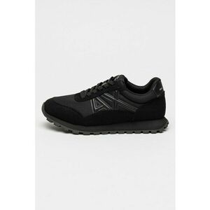 Pantofi sport din material textil cu logo - Negru imagine