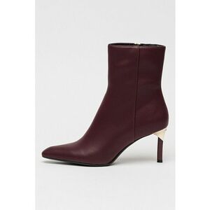 Botine de piele ecologica - Violet tyrian imagine