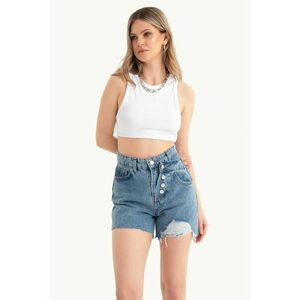 Pantaloni scurti - Albastru imagine