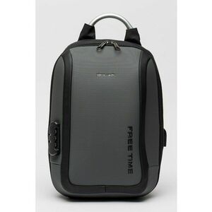 Rucsac pentru laptop cu maner metalic - Gri inchis imagine